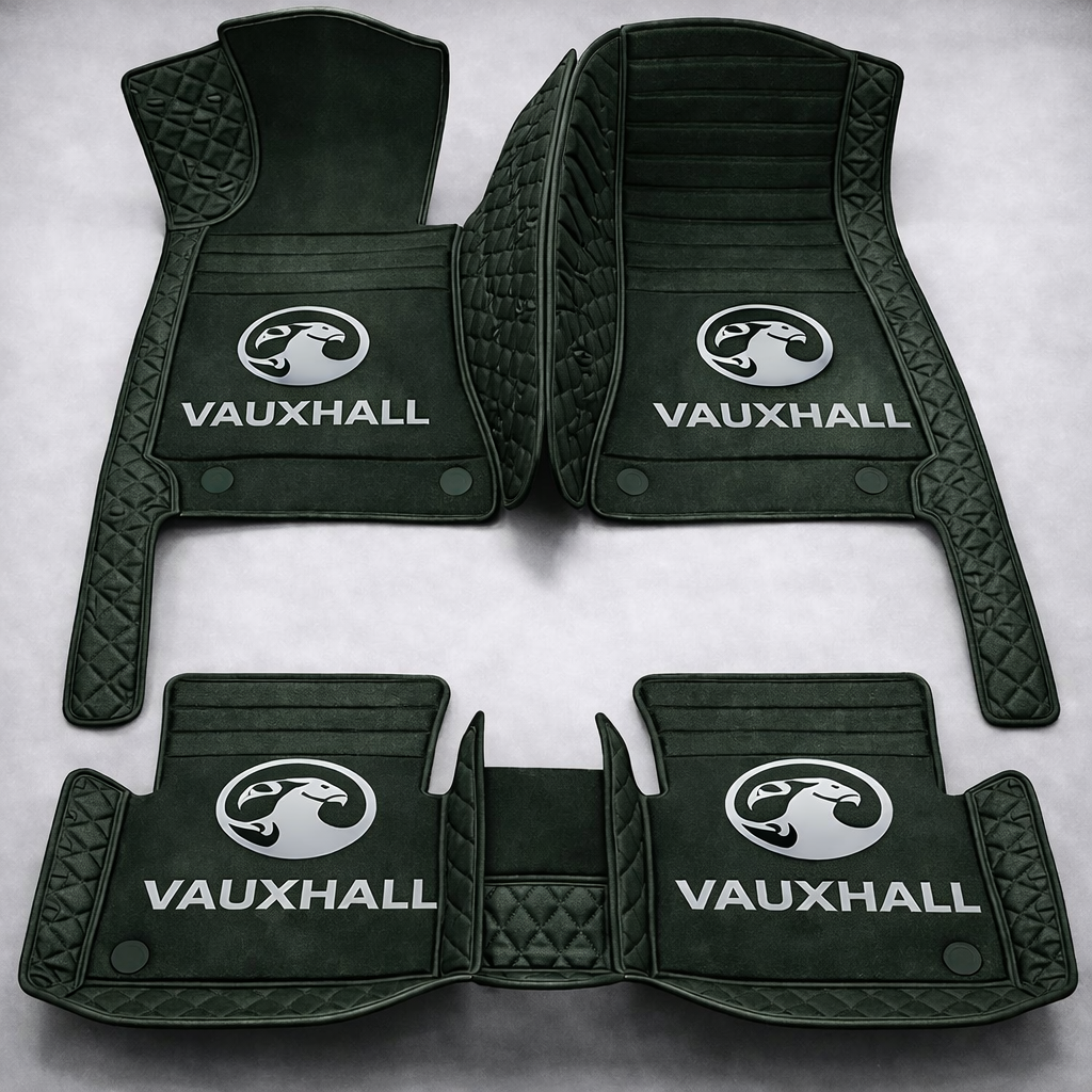 Covorașe auto premium din PVC și piele, all-weather, impermeabile – set complet față și spate