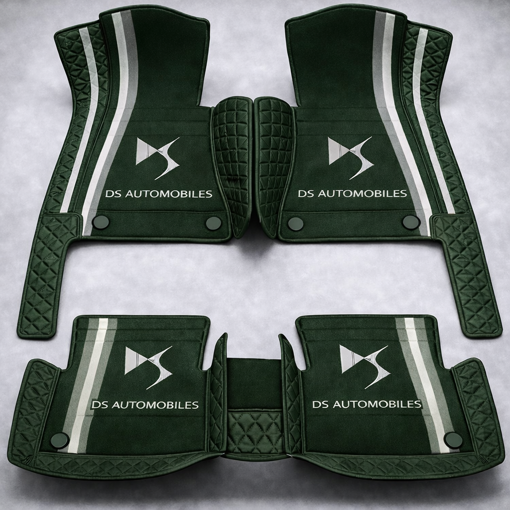 Covorașe auto premium din PVC și piele, all-weather, impermeabile – set complet față și spate