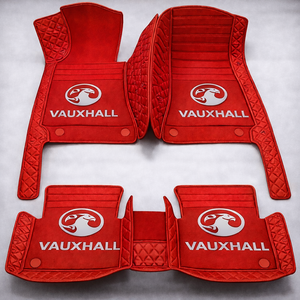 Covorașe auto premium din PVC și piele, all-weather, impermeabile – set complet față și spate